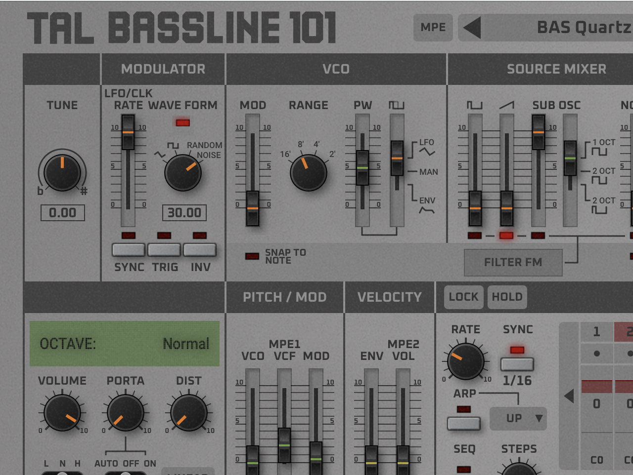 TAL-Togu Audio line BassLine 101